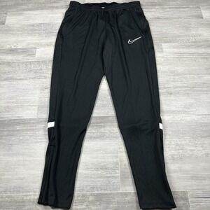 Nike Dri-Fit Joggers Women's Small Swoosh Fly Standard DA9885-011 Black/White